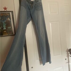 Women's Blue Flared Jeans